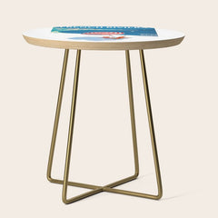1954 FRENCH RIVIERA Travel Poster Side Table