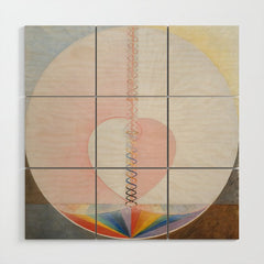 "The Dove, No. 1" by Hilma af Klint (1915) Wood Wall Art