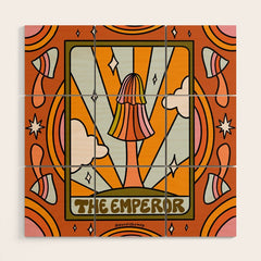 3. The Emperor Mushroom Wood Wall Art