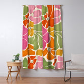 70's Florals Window Curtain