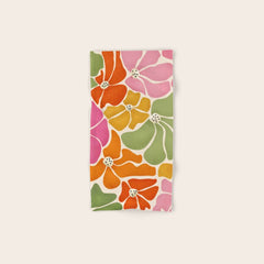 70's Florals Bath Towel