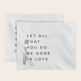 1 Corinthians 16:14 Let All That You Do Be Done In Love Bible Verse Wall Art Scripture Christian Placemat