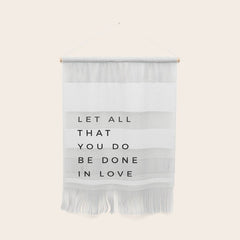 1 Corinthians 16:14 Let All That You Do Be Done In Love Bible Verse Wall Art Scripture Christian Wall Hanging