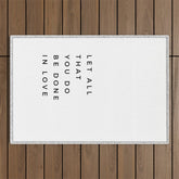 1 Corinthians 16:14 Let All That You Do Be Done In Love Bible Verse Wall Art Scripture Christian Outdoor Rug