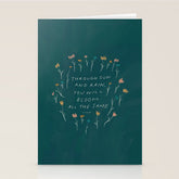 "Through Sun And Rain, You Will Bloom All The Same." Stationery Card