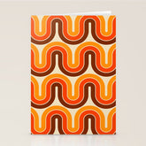 70s Retro Vintage Style 821 Autumn Stationery Card