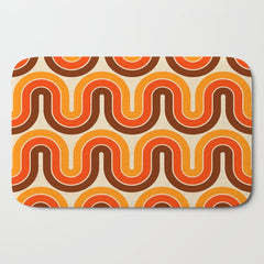 70s Retro Vintage Style 821 Autumn Bath Mat