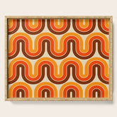 70s Retro Vintage Style 821 Autumn Serving Tray