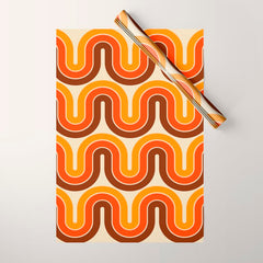 70s Retro Vintage Style 821 Autumn Wrapping Paper