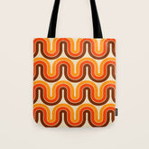 70s Retro Vintage Style 821 Autumn Tote Bag