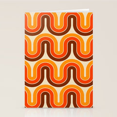 70s Retro Vintage Style 821 Autumn Stationery Card