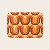 70s Retro Vintage Style 821 Autumn Bath Mat