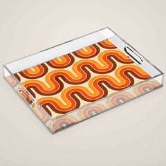 70s Retro Vintage Style 821 Autumn Acrylic Tray