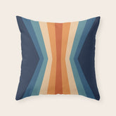 70's Retro Reflection Throw Pillow
