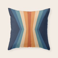 70's Retro Reflection Throw Pillow