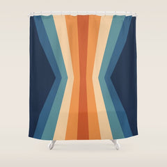70's Retro Reflection Shower Curtain