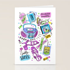 90s Summer Stationery Card