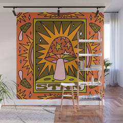 17. Star Mushroom Wall Mural