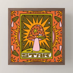17. Star Mushroom Mini Art Print