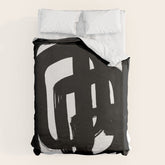 A Heavy Thought White Background Duvet Cover