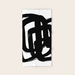 A Heavy Thought White Background Bath Towel