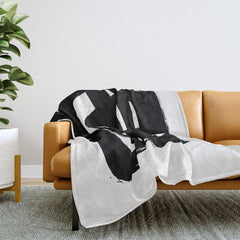 A Heavy Thought White Background Throw Blanket