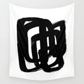 A Heavy Thought White Background Wall Tapestry