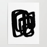 A Heavy Thought White Background Poster