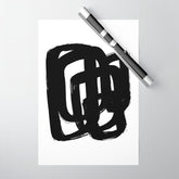 A Heavy Thought White Background Wrapping Paper
