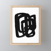 A Heavy Thought White Background Mini Art Print
