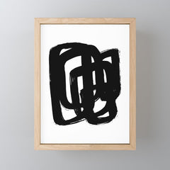 A Heavy Thought White Background Mini Art Print
