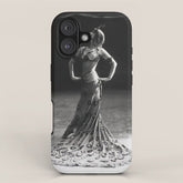 1920 Spanish Flamenco dancer vintage starlet Ruth St Denis black and white photograph iPhone Case