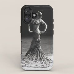 1920 Spanish Flamenco dancer vintage starlet Ruth St Denis black and white photograph iPhone Case
