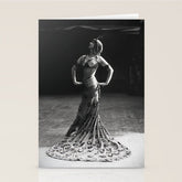 1920 Spanish Flamenco dancer vintage starlet Ruth St Denis black and white photograph Stationery Card