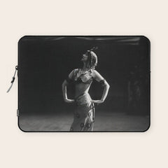 1920 Spanish Flamenco dancer vintage starlet Ruth St Denis black and white photograph Laptop Sleeve