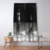 1920 Spanish Flamenco dancer vintage starlet Ruth St Denis black and white photograph Window Curtain