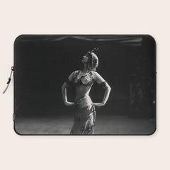 1920 Spanish Flamenco dancer vintage starlet Ruth St Denis black and white photograph Laptop Sleeve