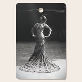 1920 Spanish Flamenco dancer vintage starlet Ruth St Denis black and white photograph Cutting Board