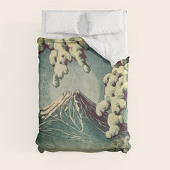 5 Lakes at Moonlight Duvet Cover