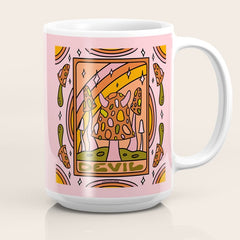 15. Devil Tarot Mushroom Coffee Mug