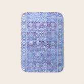 18th Century Isfahan Persian Rug Pattern in Blue Bath Mat