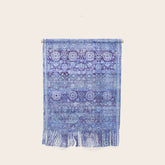 18th Century Isfahan Persian Rug Pattern in Blue Wall Hanging