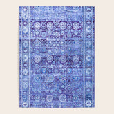 18th Century Isfahan Persian Rug Pattern in Blue Poster