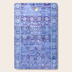 18th Century Isfahan Persian Rug Pattern in Blue Cutting Board