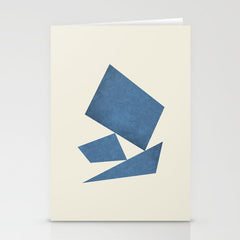 3 Forms Composition - Blue Stationery Card