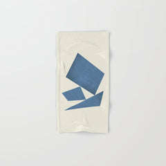 3 Forms Composition - Blue Bath Towel