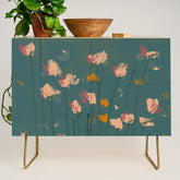 A Field Of Flowers Bloom Credenza