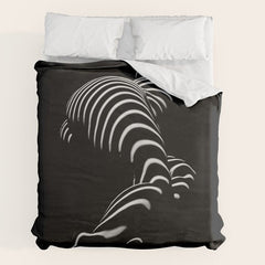 0774-AR BBW Sensual Legs Hips and Ass of a Large Woman Big Beautiful Art Nude Black and White Duvet Cover