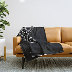 0774-AR BBW Sensual Legs Hips and Ass of a Large Woman Big Beautiful Art Nude Black and White Throw Blanket