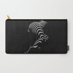 0774-AR BBW Sensual Legs Hips and Ass of a Large Woman Big Beautiful Art Nude Black and White Carry All Pouch
